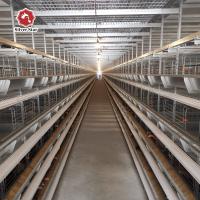 Big Door Size Hens Chicken Layer Battery Cage 90 Birds / Set
