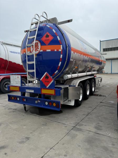 CIMC 3 axis new stainless steel iron chinese manufacturer 60000 liters with compartment oil fuel fluid tank semi trailer