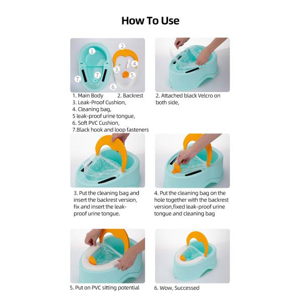 Solid Color Baby Potty Training Seat with Custom Logo Lightweight Design