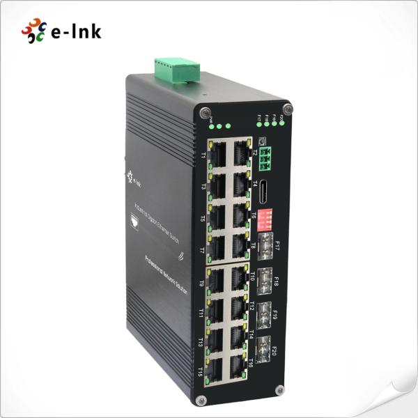 Commutateur Ethernet industriel durci géré avec PoE pour caméras IP et points d'accès sans fil
