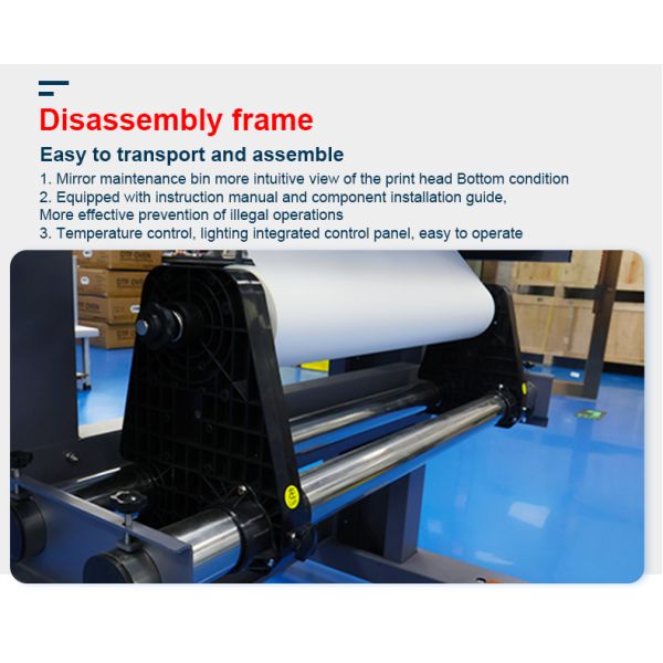 8 Colors 60CM T Shirt Printing Machine DTF Heat Transfer Machine With I3200 Print Heads