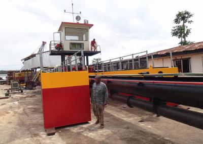 Distância de dragagem da descarga do equipamento 600m do rio diesel da draga da sução do cortador