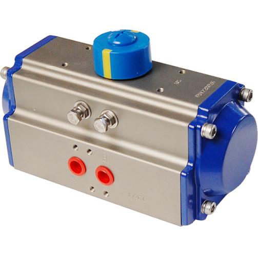 AT075 Double Action Single Action Pneumatic Rotary Actuator Rack and Pinion Aluminum Actuator Ce Ex
