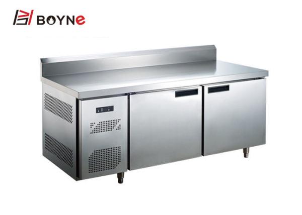 0.4L Industrial Catering Fridge Stiainless Steel Under Counter With Backsplash