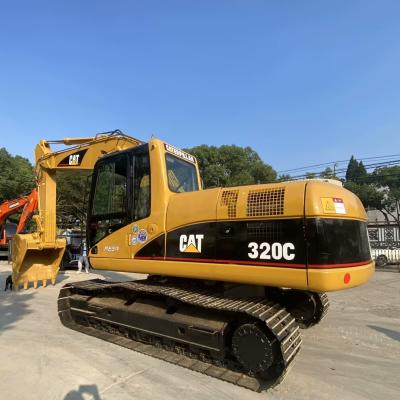 10T CAT320C Used Construction Machinery 2nd Hand Crawler Caterpillar Excavator 110kw
