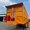 3 Axle Rear Tip Dump Trailer Rectangle Hydraulic 60/80 Tons Support Customization Transport Coal Sand Tipper Truck Heavy Duty Dump Trailer
