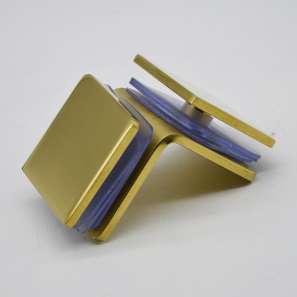 Stainless steel glass to glass 90 degree connector clamps, material SS304, finishing satin or mirror, for 9-12mm glass