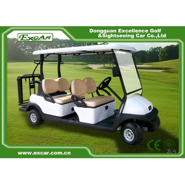 Coche con errores del golf blanco con errores eléctrico del golf de 6 Seater con el árbol de Graciano