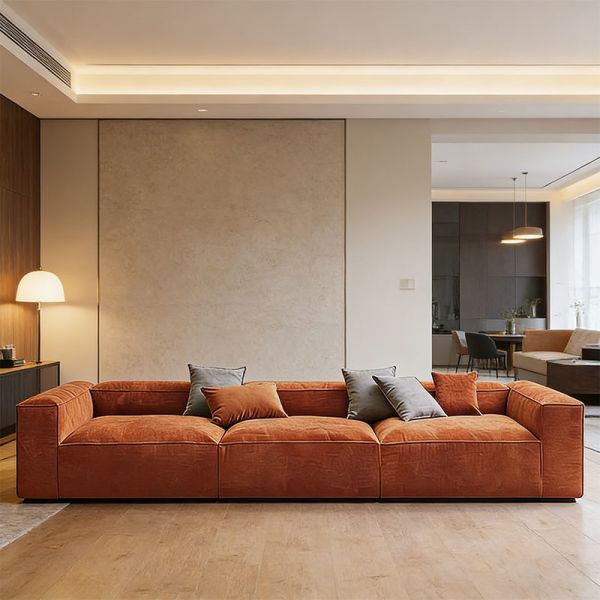 Modern Compressible Modular Sectional Sofa Space Saving Vacuum Pack Couch For Living Room Apartment
