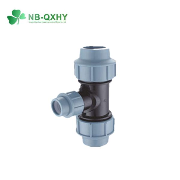Cor clara QX Pn16 PP de compressão de alta pressão para aplicações de canalização