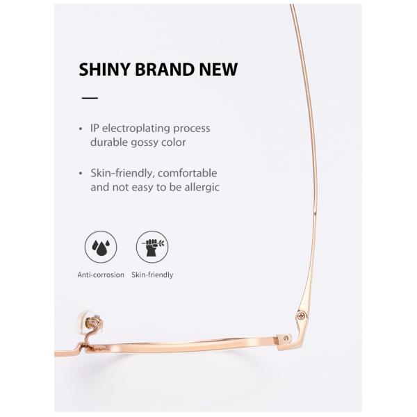 Геометрическая круглая полная тенденция рецепта Очкиes титана оправы