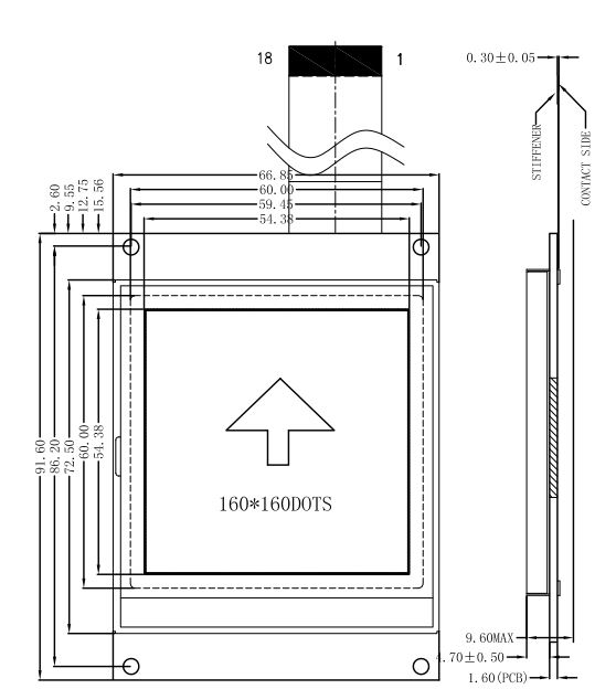 Подгоняйте модуль дисплея характера 0.48mm STN FSTN LCD модуля экрана LCD