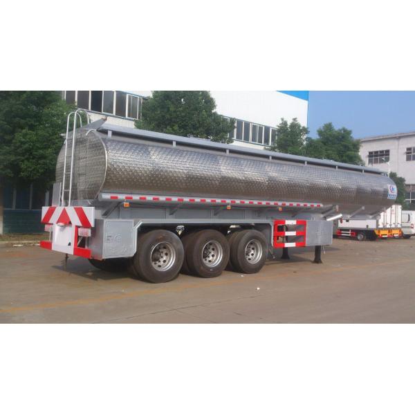 Тележка доставки постного масла нержавеющей стали, 42 000 литров трейлера масляного бака