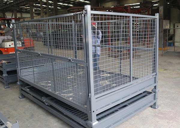 Stackable Lifting Stillage Pallet Storage Cage Solid Steel Base 1500kg