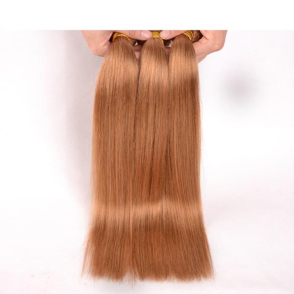 Материал волос прямых бразильских волос цвета #30 сырцовый можно завить 12