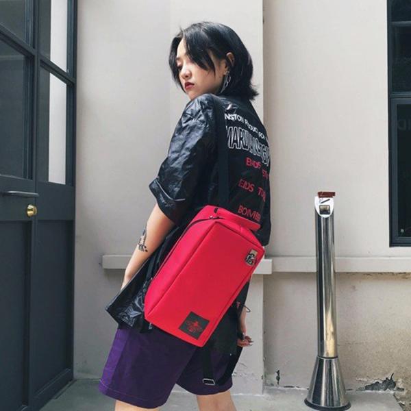 Ins fashion sports new ins color nameplate backpacks student bags handbags