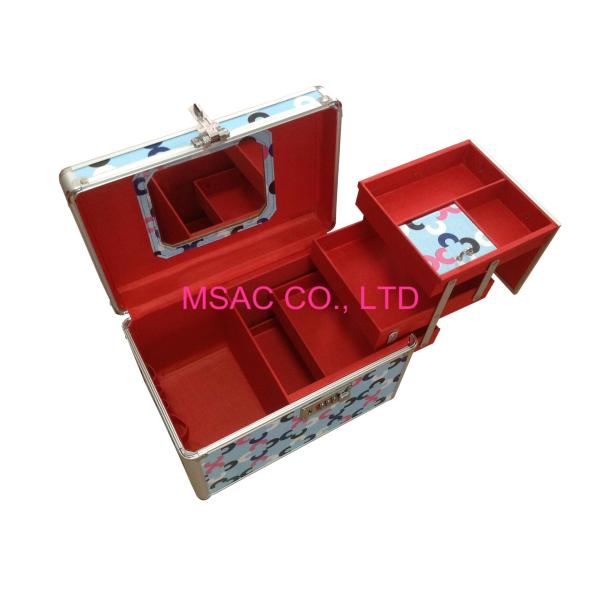 Небольшие алюминиевые случаи шлихты волос, облегченные случаи красоты Дисней, коробка красоты PVC