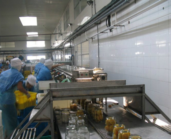 Fruits Vegetables Canned Food Production Line Glass Bottle Metal Top Lid Type