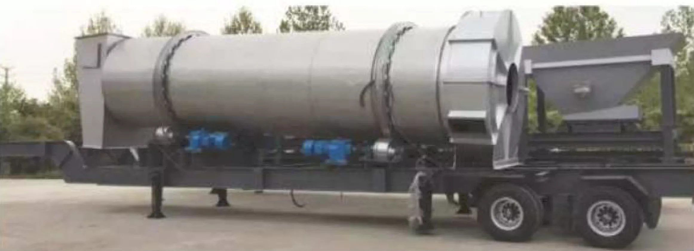 YLB Mobile Asphalt Batching Plant Asphalt Mixing Equipment PLC Control