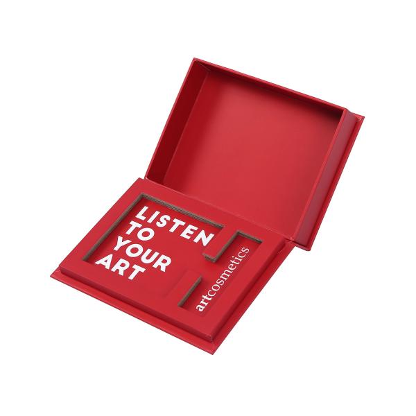 Red Printing Blush Baked Eyeshadow Palette Matte Lamination with Brush