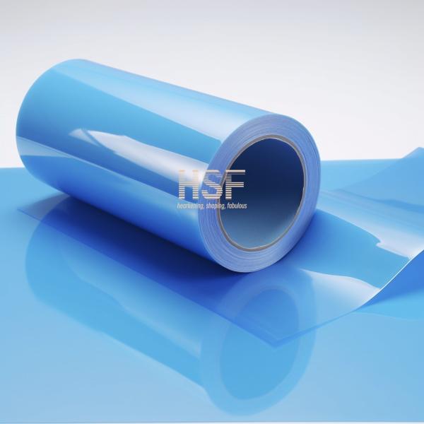 Film de libération en PET revêtu de silicone bleu clair 36um pour décoration intérieure automobile
