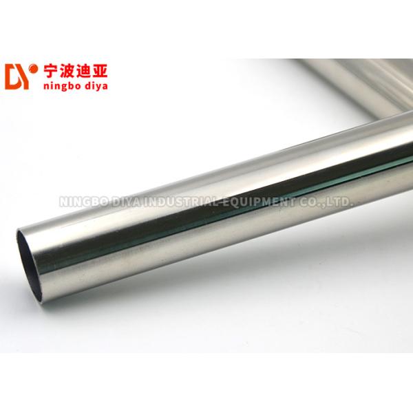 28 Mm Round Shape Metal Lean Tube Silver Color For Industry 4M /6M Length