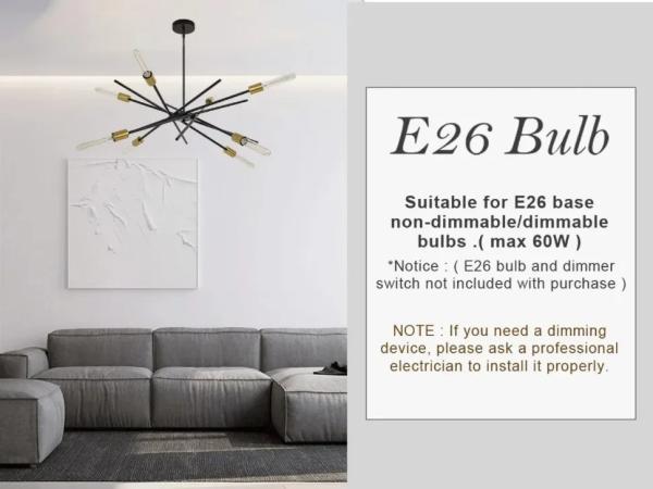 Elegant LED Pendant Ceiling Light Versatile Chandelier Eastyn Chandelier（WH-AP-643）