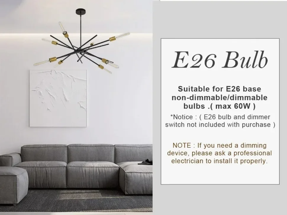 Elegant LED Pendant Ceiling Light Versatile Chandelier Eastyn Chandelier（WH-AP-643）