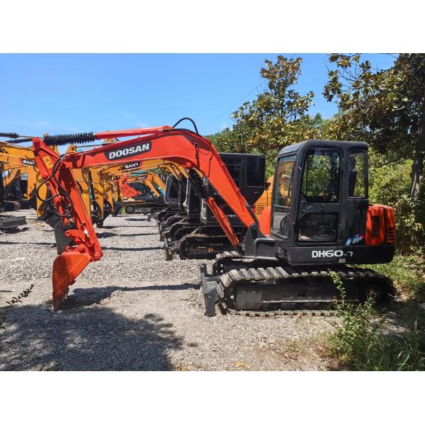 6ton Used Doosan Mini Excavator DH60 Excavator 0.2m3 Bucket Used Mini Track Hoes