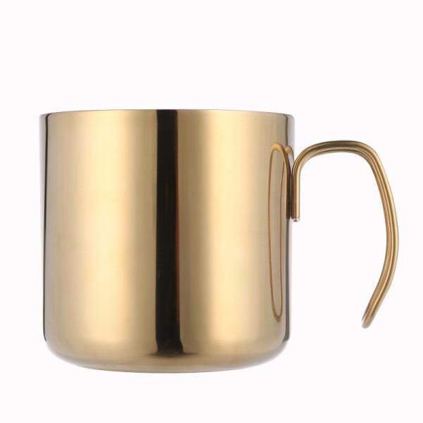 Beautful  Gold Stainless Steel Travel Mug With Lid  Customized Logo
