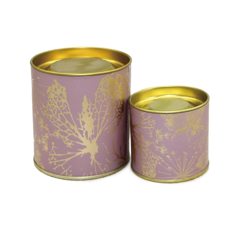 Paper Tubes Tinplate Plug Lid Packaging For Transporting Aromatherapy And Perfumes