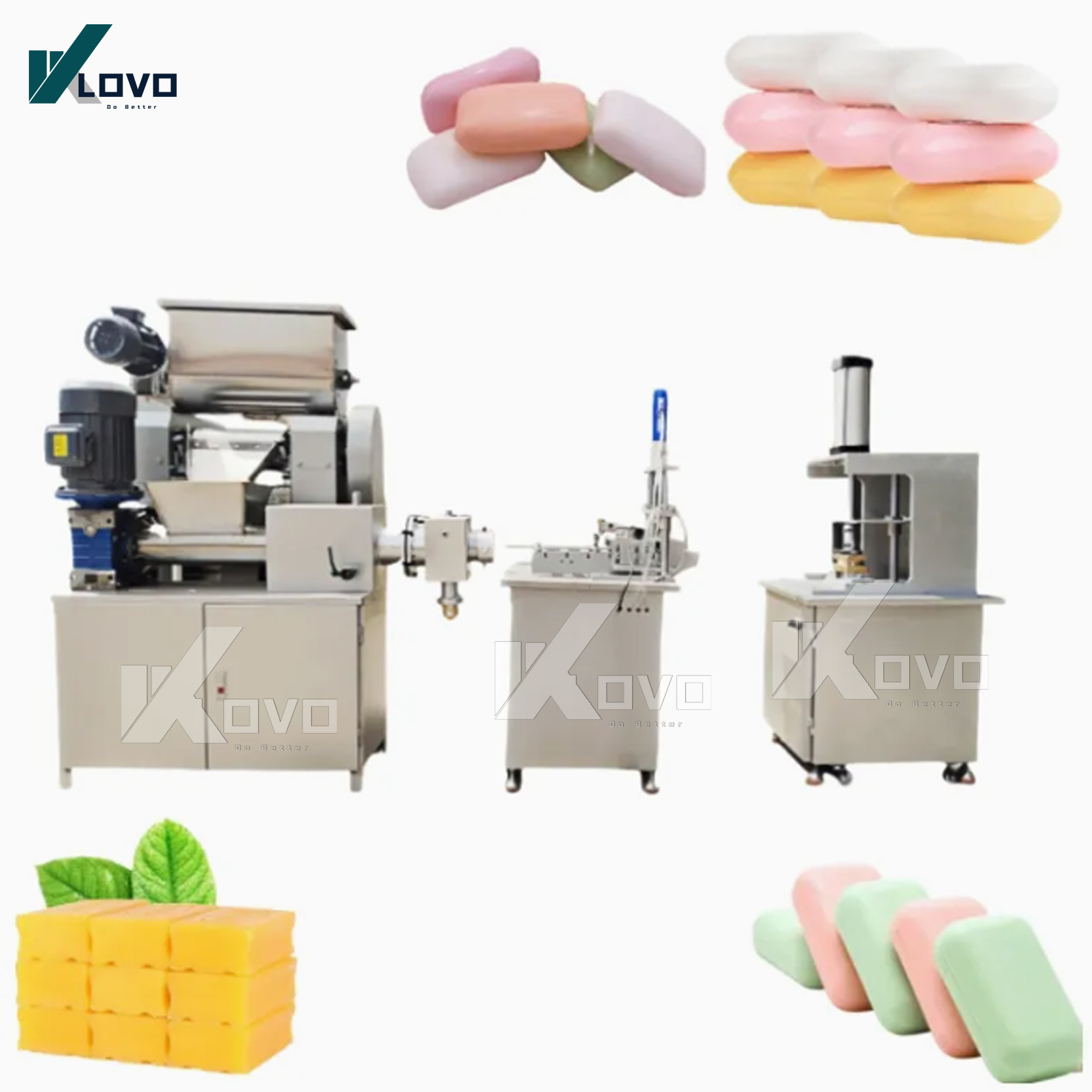 Small Scale Soap Making Machinery Production Line Manufacturing Equipment Toilet Soap Making Machine for Beginners