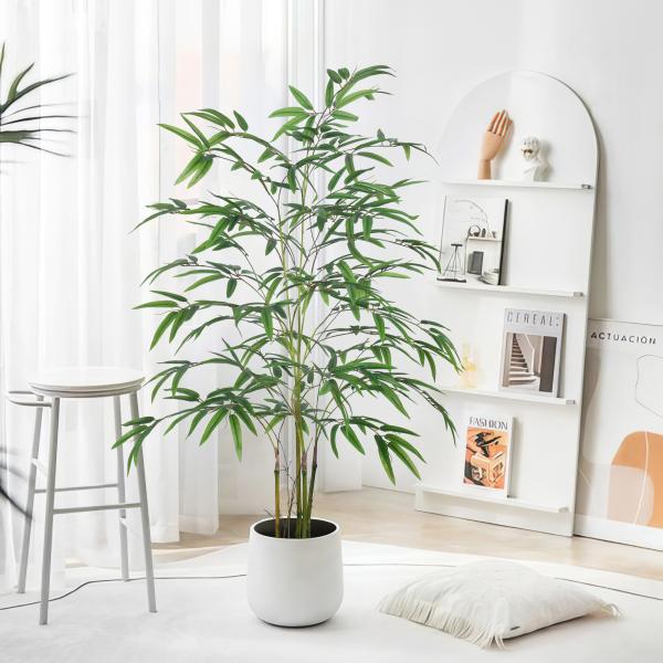 Wholesale Artificial Bamboo Plant Tree With Plastic Pot For Decor, Apartment Or Office– Realistic Fake Indoor Plants For Living Room, Bedroom, Bathroom, Entryway – Faux Greenery For DéCor