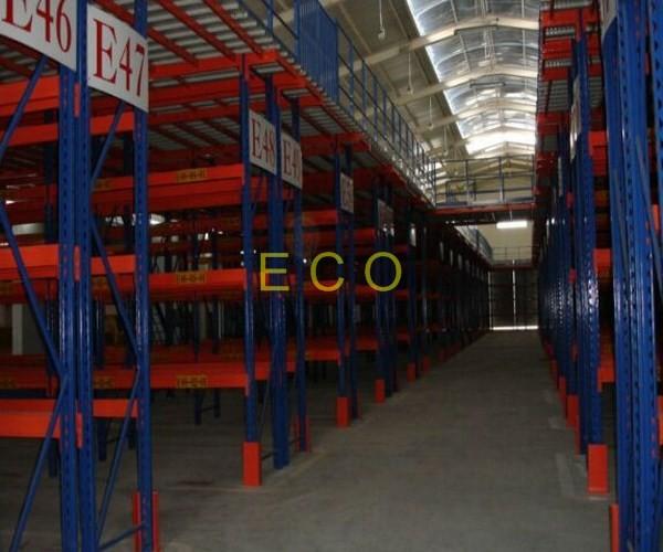 Heavy Duty Warehouse Storage Racks , Uprights Mezzanine Adjustable Steel Storage Racks