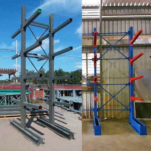 Sgs Medium Duty Cantilever Rack 3000kg Single Sided Cantilever Racking