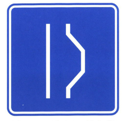 Manufacturer Facility Guidance Signs Along The Thick Road Traffic Sign Plate