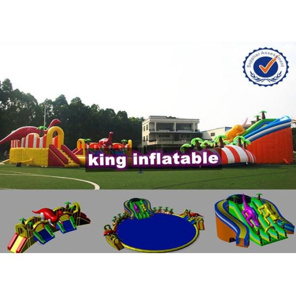 9*8m Colorful Shark Inflatable Water Slide With Pool Commercial Water Park For