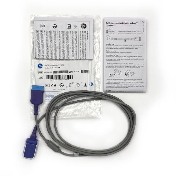 2021406-001   SpO2 Interconnect Cable. Nellcor OxiMax,3m/10ft