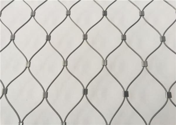 Hand Woven Flexible Animal Protection Stainless Steel Cable Wire Mesh