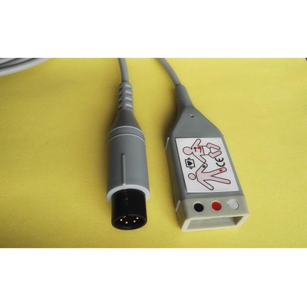 3 Lead ECG Lead Wires GE Medical Pro1000 AHA Type Standard 6 Pins Connector