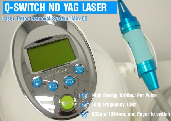Water Air Cooling ND YAG Laser Treatment For Hair Removal / Pigmentation Removal