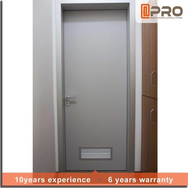 Decorative Elegant Wooden Swing Door , MDF Single Panel Interior Doors