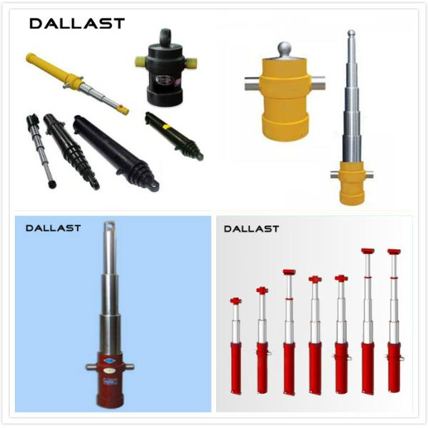 2 / cilindro hidráulico de 3/4 etapas, cilindro agrícola telescópico del aceite hidráulico del camión de la granja