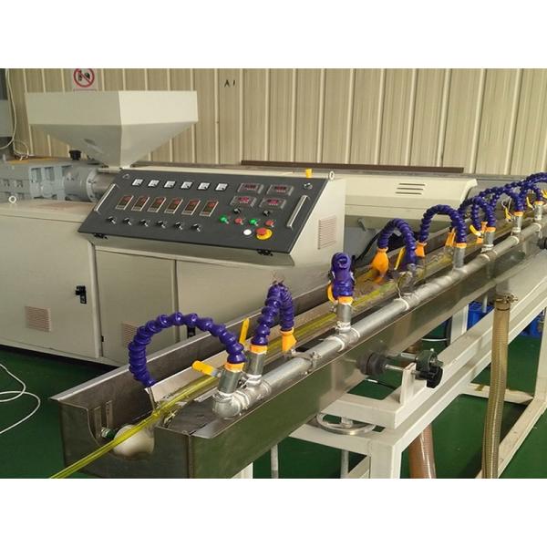 Popular PVC Fibre Reinforced Pipe Making Machine with Twin-Screw Extrusion Molding
