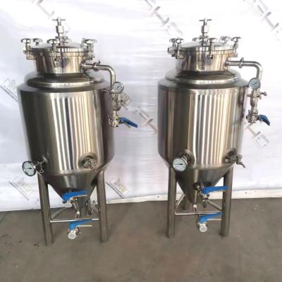 100L cerveja cónica dentro decapagem fora polimento fermentador para cerveja em pequena escala