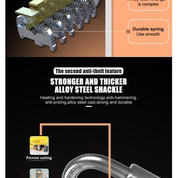 38mm Shackle Anodized Safety Padlock Lockout With Master Key Retaining