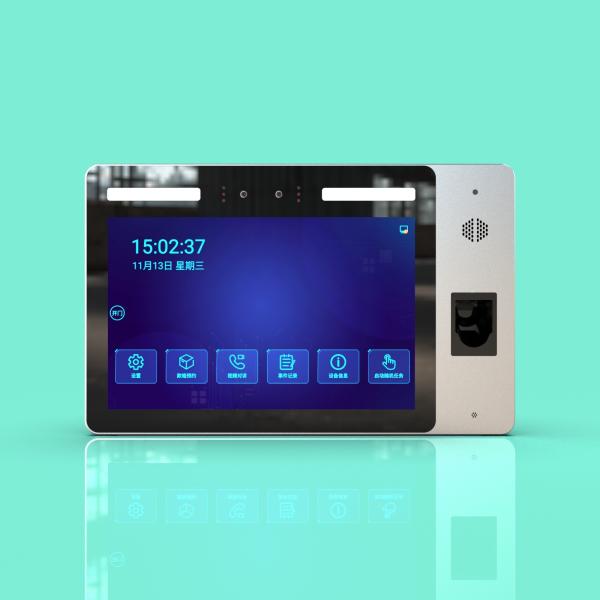 JP1110 Horizontal Wall-Mounted Finger Vein & Face Recognition 10.1-inch Biometric Face Scanner Access Control Terminal