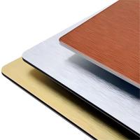 Panneau composite en aluminium Alucbond PVDF B1 A2 pour avant-toits de murs-rideaux extérieurs, auvents intérieurs, plafonds et enseignes