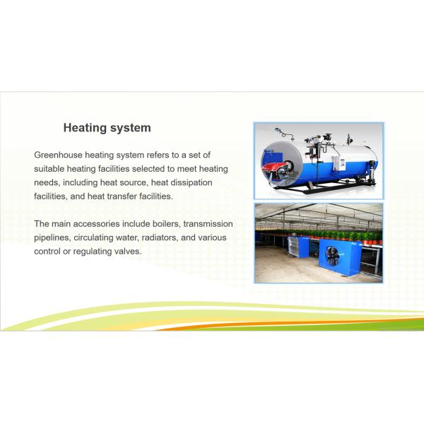 Invernadero de vidrio comercial de cultivo agrícola con sistema hidropónico de ancho 9,6 m