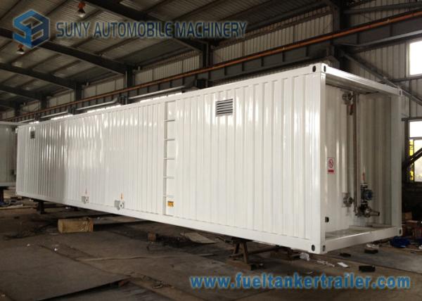 50000 L Mobile Refuel Station Container , ISO 40FT Oil Storage Tank